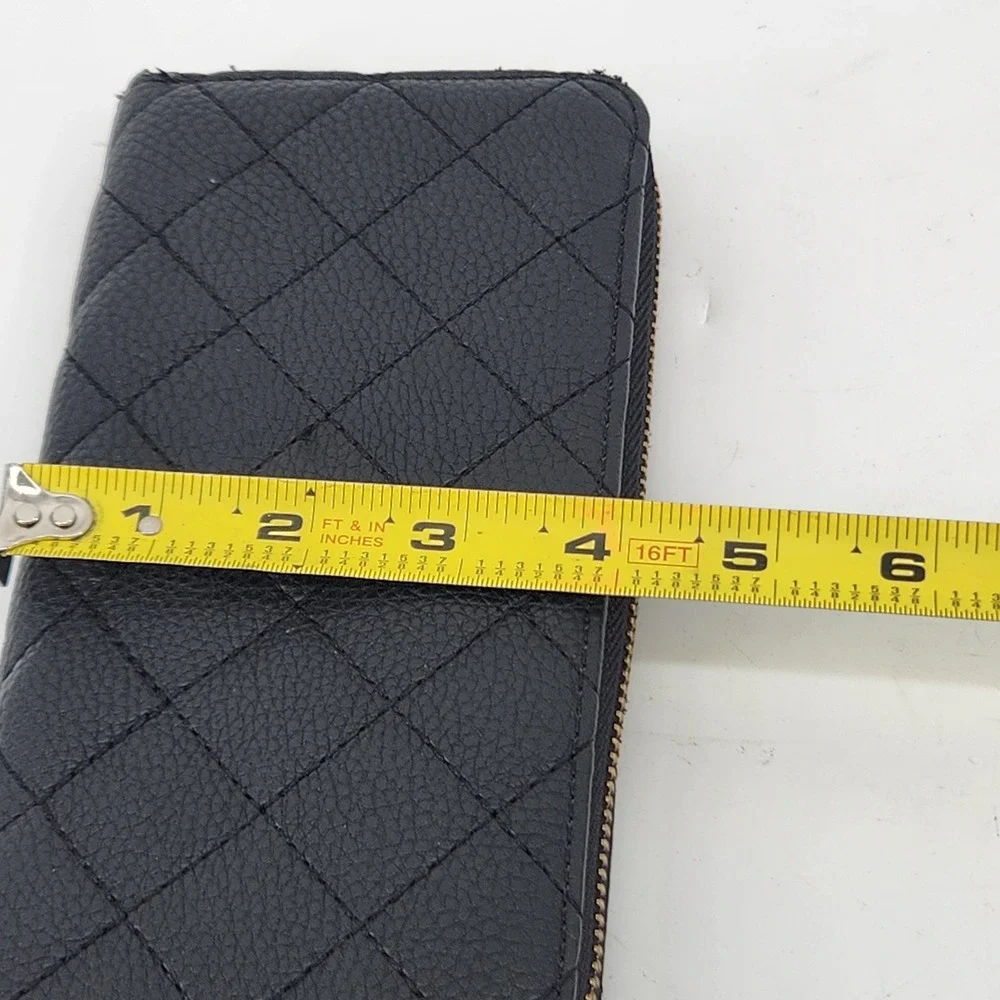 Michael‎ Kors Wallet Black Quilted Zip Around Continental Wallet MK Women